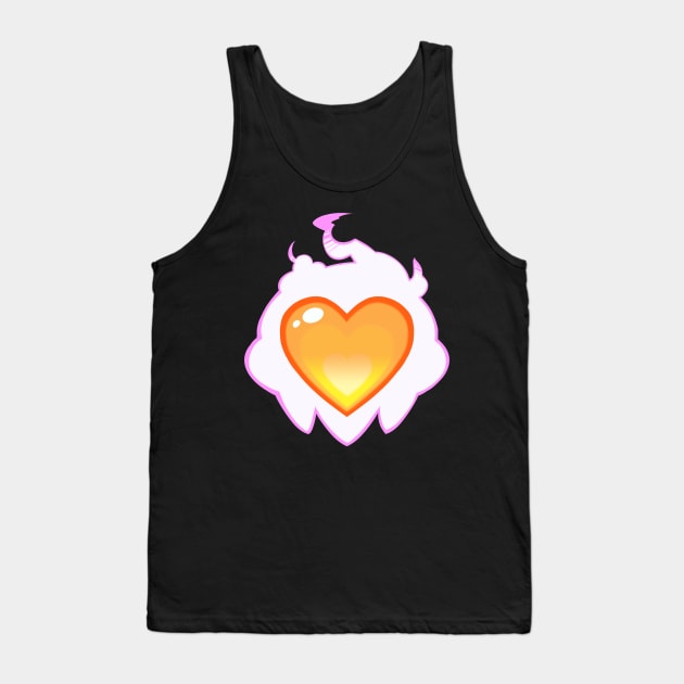 Burning Heart Tank Top by purgatoryRose